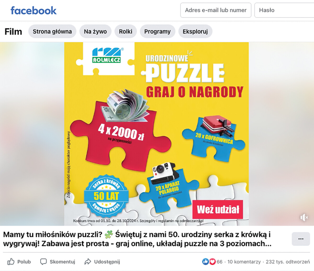 rolmlecz facebook kampania