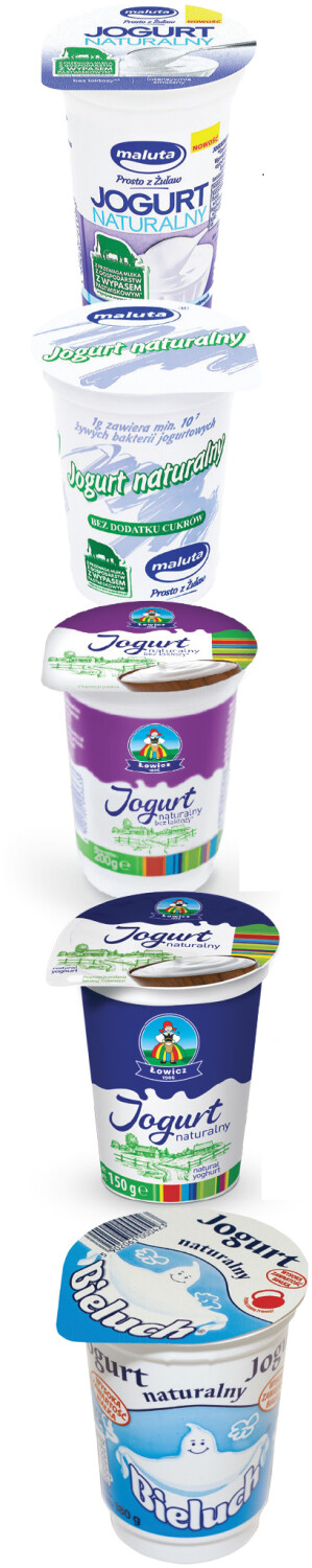 jogurty naturalne kubeczki