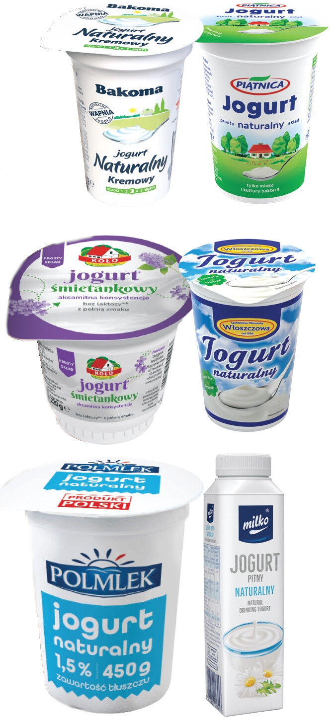 jogurty naturalne