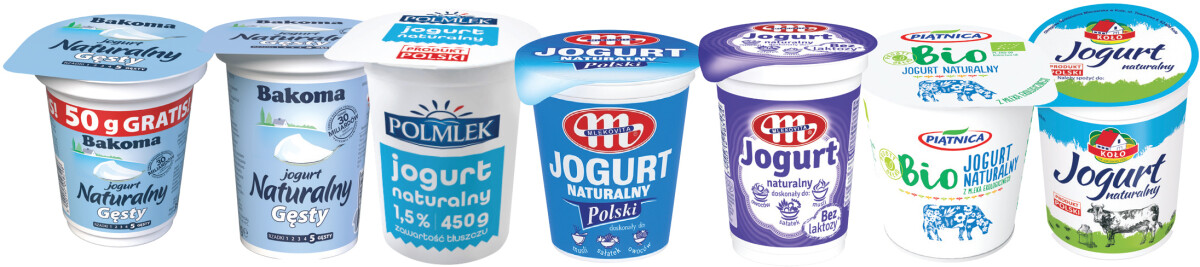 jogurty naturalne kubeczki