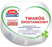 Twaróg śmietankowy krążek pergamin