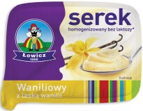 Serek łowicki homogenizowany waniliowy z laską wanilii bez laktozy