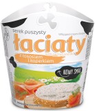 Łaciaty serek śmietankowy z łososiem i koperkiem