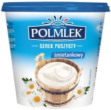 Serek puszysty śmietankowy