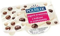 Jogurt kremowy z kulkami w czekoladzie